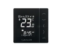SALUS Týdenní programovatelný termostat 230V - černý VS30B, Drátové (1)