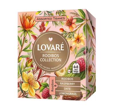 Kolekce čajů Lovaré Rooibos Tea (32 sáčků)