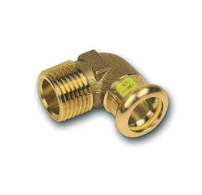 CU lisovací koleno přechodové 90° 8092 - 18 x 3/4" - pro topení i rozvod plynu F/M
