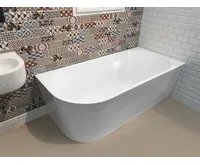 AQUALINE TIBERA R rohová stojící vana, 170x80cm, bílá (5)