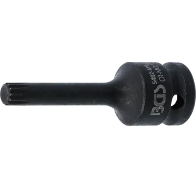BGS Hlavice zástrčná 1/2" XZN M9 x 75 mm, tvrzená