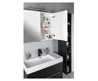 SAPHO RIWA galerka s LED osvětlením, 81x70x17cm, dub stříbrný (1)