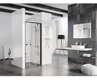 Ravak sprchové dveře PDOP1-90 black+Transparent