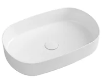 ISVEA INFINITY OVAL keramické umyvadlo na desku, 55x36cm, bílá ISVEA INFINITY OVAL keramické umyvadlo na desku, 55x36cm, bílá
