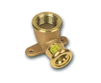 CU lisovací koleno nástěnné 8471 - 22 x 3/4&quot;  - pro topení i rozvod plynu F/F