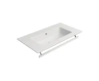 GSI PURA keramické umyvadlo Slim 82x46cm, bez otvoru, bílá mat (4)