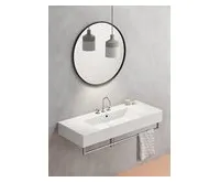 GSI KUBE X keramické umyvadlo 120x47cm, s odkládacími plochami, 3 otvory, bílá ExtraGlaze (1)