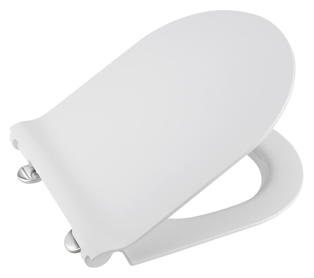 Gsi wc sedátko, slim, soft close, quick release, bílá/chrom