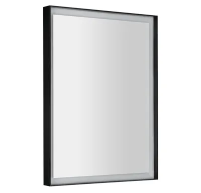 SAPHO SORT zrcadlo s LED osvětlením 60x80cm, senzor, 2700-6500K, černá mat