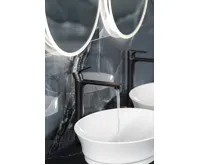 SAPHO PAX stojánková umyvadlová baterie vysoká, prodloužená hubice, černá mat (3)