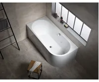 POLYSAN ASTRA L MONOLITH asymetrická vana 160x75x60cm, bílá (5)