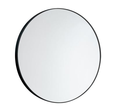 GEDY Zrcadlo kulaté v plastovém rámu ø 60cm, černá mat