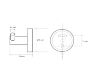 SAPHO X-ROUND BLACK dvojháček, černá mat (2)