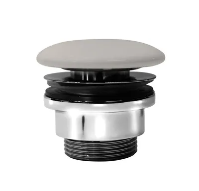 GSI GSI umyvadlová výpust 5/4“, neuzavíratelná, keramická zátka, 5-65mm, creta mat