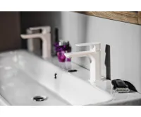 SAPHO SPY stojánková umyvadlová baterie, bílá mat (4)