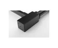 SAPHO Umyvadlový sifon 5/4", odpad 32mm, hranatý, černá mat (1)