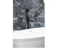 SAPHO PAX vanová baterie s připojením do podlahy, černá mat (3)