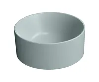 GSI KUBE X keramické umývátko na desku, průměr 32cm, ghiaccio mat