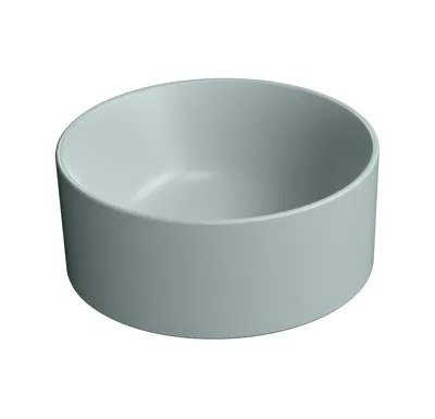 GSI KUBE X keramické umývátko na desku, průměr 32cm, ghiaccio mat