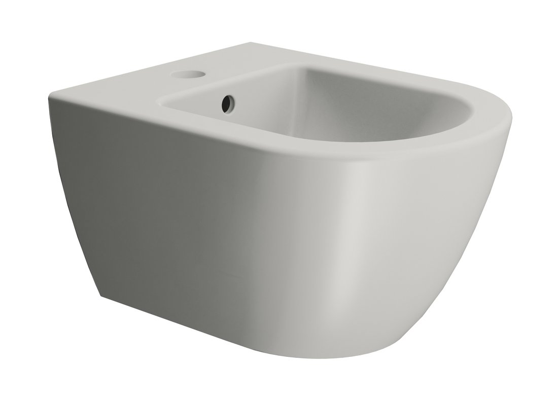 Gsi pura bidet závěsný 36x50cm, cenere mat