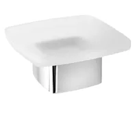 GEDY LOUNGE mýdlenka na postavení, mléčné sklo, chrom GEDY LOUNGE mýdlenka na postavení, mléčné sklo, chrom