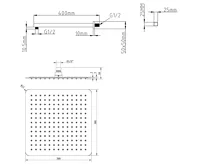 SAPHO SPECTRE podomítkový sprchový set s pákovou baterií, 2 výstupy, černá mat (3)