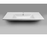 AQUALINE ZUNO 100 keramické umyvadlo nábytkové 100x45cm, bílá (4)