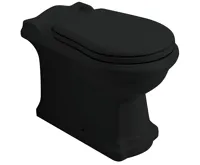 KERASAN RETRO WC mísa stojící, 39x61cm, spodní/zadní odpad, černá mat KERASAN RETRO WC mísa stojící, 39x61cm, spodní/zadní odpad, černá mat