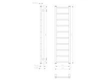 SAPHO METRO LIGHT otopné těleso 300x1140 mm, bílá (7)
