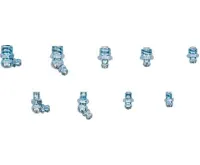 BGS Maznice - nipl, 1/8" x27 mm - 1/4" x28 mm - M6x1,0 - M8x1,0 - M10x1,0, 70 dílů (1)