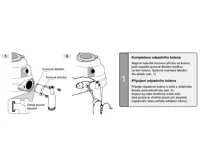 Odpadní koleno závitové s přídavným vstupem - bílé (3)