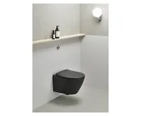 GSI MODO závěsná WC mísa, Swirlflush, 37x52cm, černá dual-mat (1)
