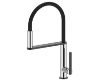 SAPHO NIMOA stojánková dřezová baterie se sprškou, chrom/gun metal SAPHO NIMOA stojánková dřezová baterie se sprškou, chrom/gun metal