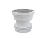 ALCAPLAST Dopojení k volně stojícímu WC, přímé, 110 mm, délka 125 mm, PP, bílé A991