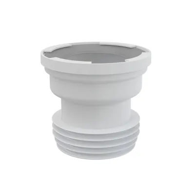 ALCAPLAST Dopojení k volně stojícímu WC, přímé, 110 mm, délka 125 mm, PP, bílé A991