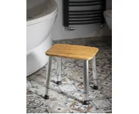 SAPHO Koupelnová stolička, bambus (3)