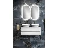 SAPHO MINOX oválné zrcadlo s LED osvětlením 50x100cm (10)