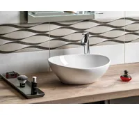 AQUALINE Keramické umyvadlo na desku, 42x34cm, bílá (6)