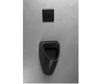CERASTYLE SCHWARN BLACK keramický urinál, zadní přívod, zadní odpad, černá mat (3)