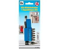 BGS Sada úhlového šroubováku se 7 bity s dvojitým břitem, pohon vnější šestihran 6,3 mm (1/4" BGS Sada úhlového šroubováku se 7 bity s dvojitým břitem, pohon vnější šestihran 6,3 mm (1/4"