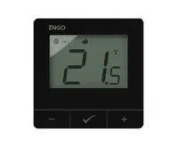 ENGO Controls Chytrý termostat E25-24B, RF, 24V, černá, ENGO Smart, TUYA