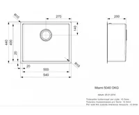 Nerezový dřez REGINOX SET MIAMI 500 GOLD + Baterie CRYSTAL + příslušenství, zlatá (14)