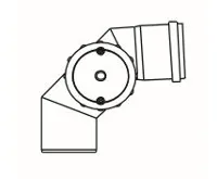 ALMEVA STARR revizní koleno 87° pravé 160mm