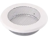 HS Flamingo Krbová mřížka KULATÁ 100 mm bílá