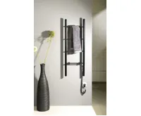 SAPHO KARBO elektrický sušák ručníků, kulatý, 400x1120mm, 87 W, černá mat (3)