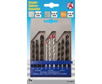 BGS Vrtáky v kufru, 5 - 8 mm, 9dílná sada kombinované BGS Vrtáky v kufru, 5 - 8 mm, 9dílná sada kombinované