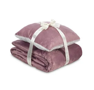 Dormeo Sada polštáře a přikrývky Warm Hug 2018 200x200 cm - starorůžová