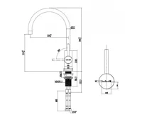 Nerezový dřez REGINOX SET MIAMI 500 COOPER + Baterie CANO + příslušenství, měď (23)