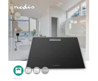 Digitální osobní váha s max. nosností 150kg, tvrzené sklo, černá (1)
