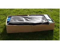 GoodJump 4UPVC zelená trampolína 366 cm s ochrannou sítí + žebřík + krycí plachta (15)